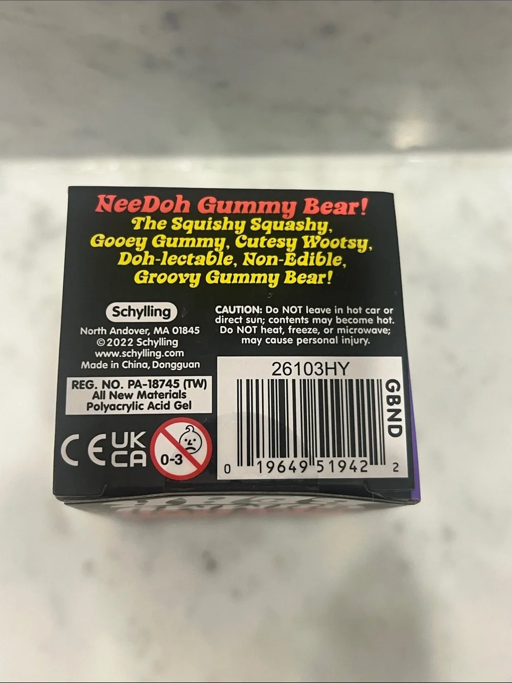 NeeDoh Gummy Bear - Groovy Grape